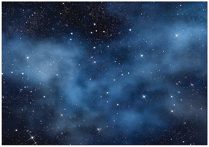 Wallarena Fototapete Weltraum Blau Sterne Vlies Tapete Wohnzimmer Schlafzim günstig online kaufen