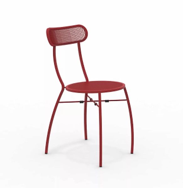 Ciao Gartenstuhl aus Metall rot RR günstig online kaufen
