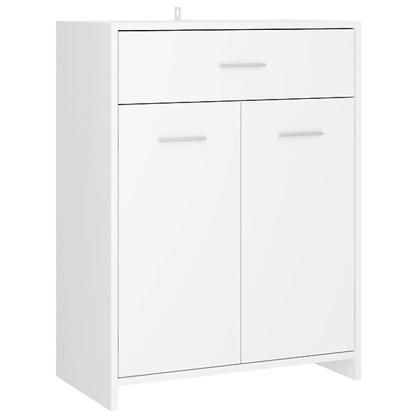 Badezimmerschrank Weiß 60x33x80 Cm Spanplatte günstig online kaufen