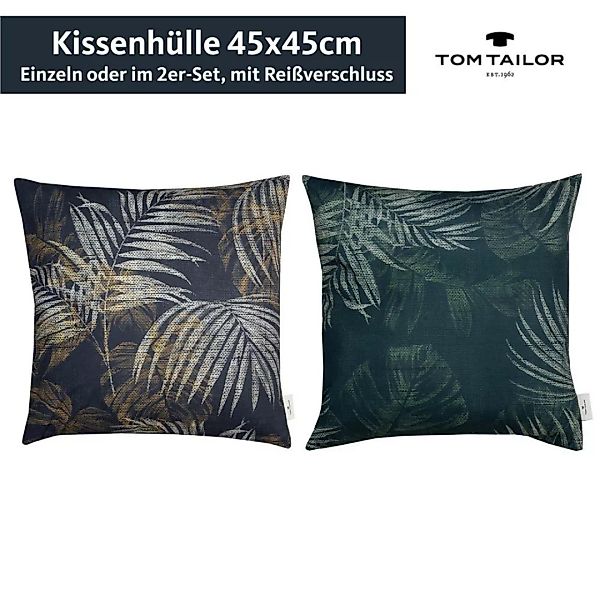 Kissenhuelle Palmgarden • waschbar • ohne Fuellung - Tanne / 1 Stueck (45 x günstig online kaufen