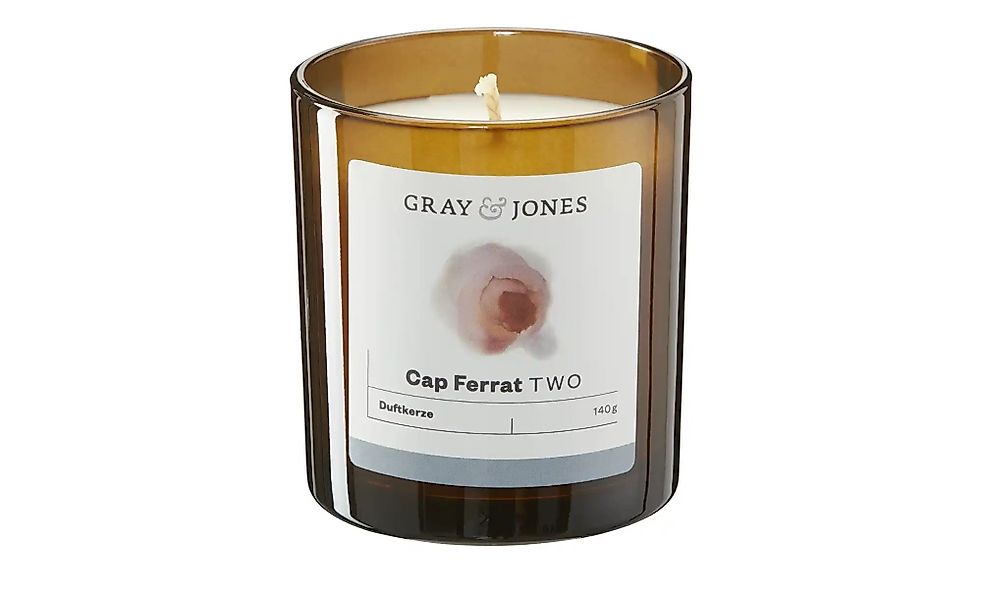 Gray & Jones Duftkerze  Cap Ferrat TWO ¦ Glas,Wachs ¦ Maße (cm): H: 7,5  Ø: günstig online kaufen