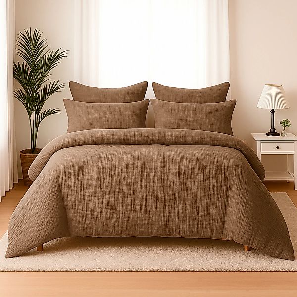 Wolkenfeld Bettwäsche "Wolkenfeld Premium Musselin mit Reißverschluss" 3 tl günstig online kaufen