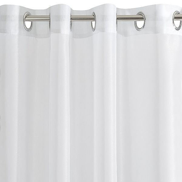 Eurofirany Gardine 400x250 cm Durchsichtig Weiß günstig online kaufen