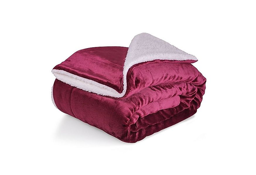 Wohndecke Kuscheldecke XL warm Sherpa, dicke Sofadecke, hochwertige Tagesde günstig online kaufen