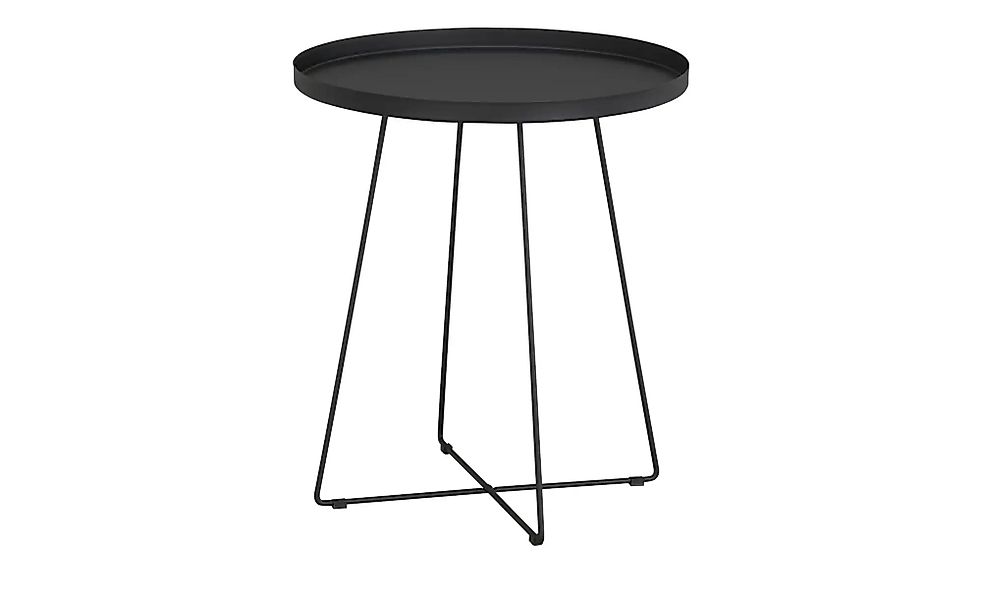 Beistelltisch  Valentino ¦ schwarz ¦ Maße (cm): H: 51  Ø: 45 Tische > Beist günstig online kaufen