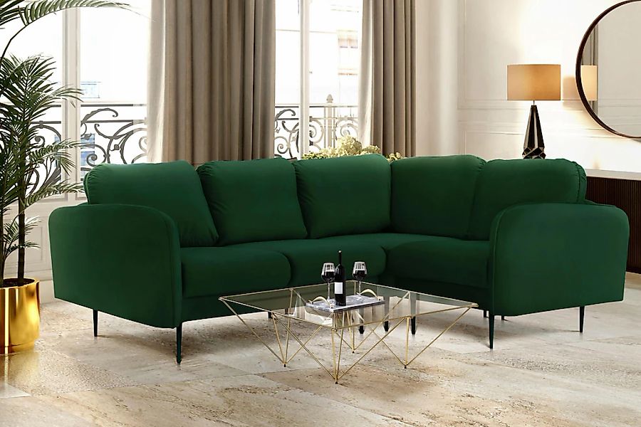 Home affaire Ecksofa "Skidi L-Form" mit losen Rückenkissen und Keder oben a günstig online kaufen