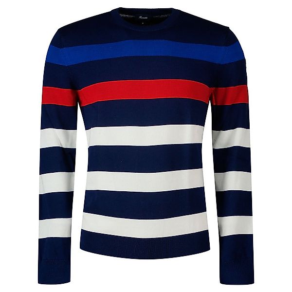 FaÇonnable Organic Multi Wide 7 Gg Rundhalsausschnitt Sweater M Marine günstig online kaufen
