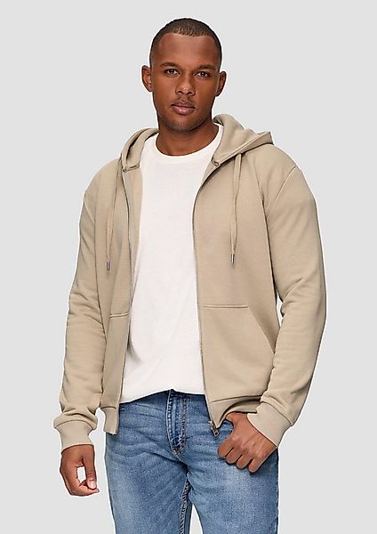 QS Sweatjacke Sweatshirt Jacke Basic-Sweatjacke mit Kapuze günstig online kaufen