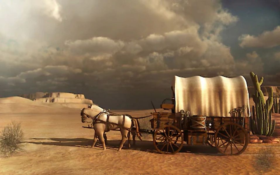 Papermoon Fototapete »Westliche Kutsche« günstig online kaufen