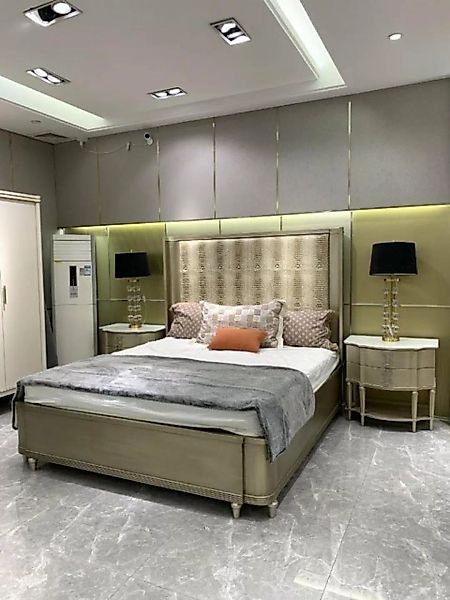 JVmoebel Bett, Luxus Bett Doppel Bett Holz Crocco Stil Design Neu günstig online kaufen
