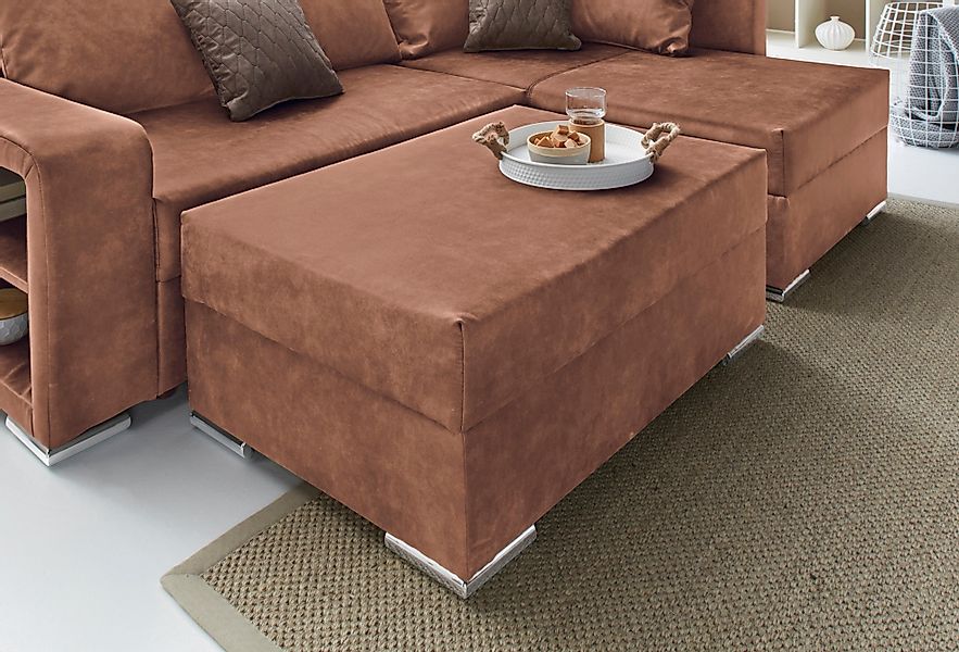 COLLECTION AB Hocker "John", Frei im Raum stellbar, wahlweise mit Federkern günstig online kaufen