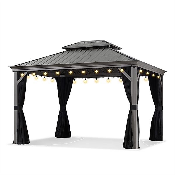 PURPLE LEAF Pavillon Hardtop Alu Gartenpavillon günstig online kaufen