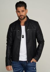 SOULSTAR Lederimitatjacke MJMEZZANO im Bikerjacken-Stil günstig online kaufen