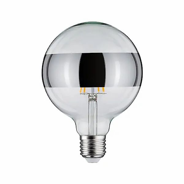 Paulmann LED-Leuchtmittel »G125 Ringspiegel 640lm 2700K 6,5W 230V silber«, günstig online kaufen