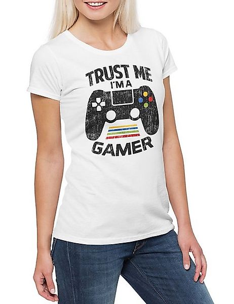Urban Backwoods Print-Shirt Trust Me I'm A Gamer Damen T-Shirt Gamer Gaming günstig online kaufen