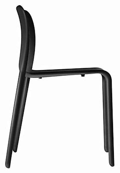 Stapelbarer Stuhl First Chair plastikmaterial schwarz - Magis - Schwarz günstig online kaufen