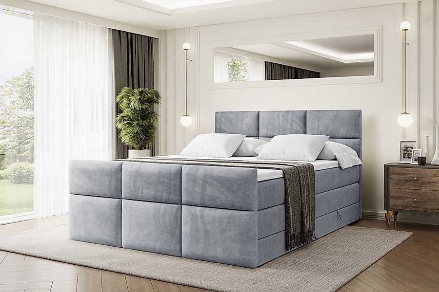 ALTDECOR Boxspringbett OHIO-Z KING (Multipocket-Matratze H4, günstig online kaufen