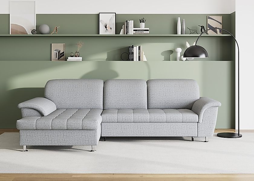 DOMO collection Ecksofa "Franzi Steppung im Sitzbereich B7T/H: 278/162/80 c günstig online kaufen