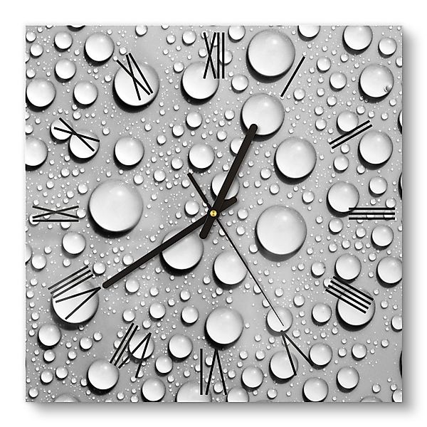 DEQORI Wanduhr 'Tanz der Wasserperlen' (Glas günstig online kaufen