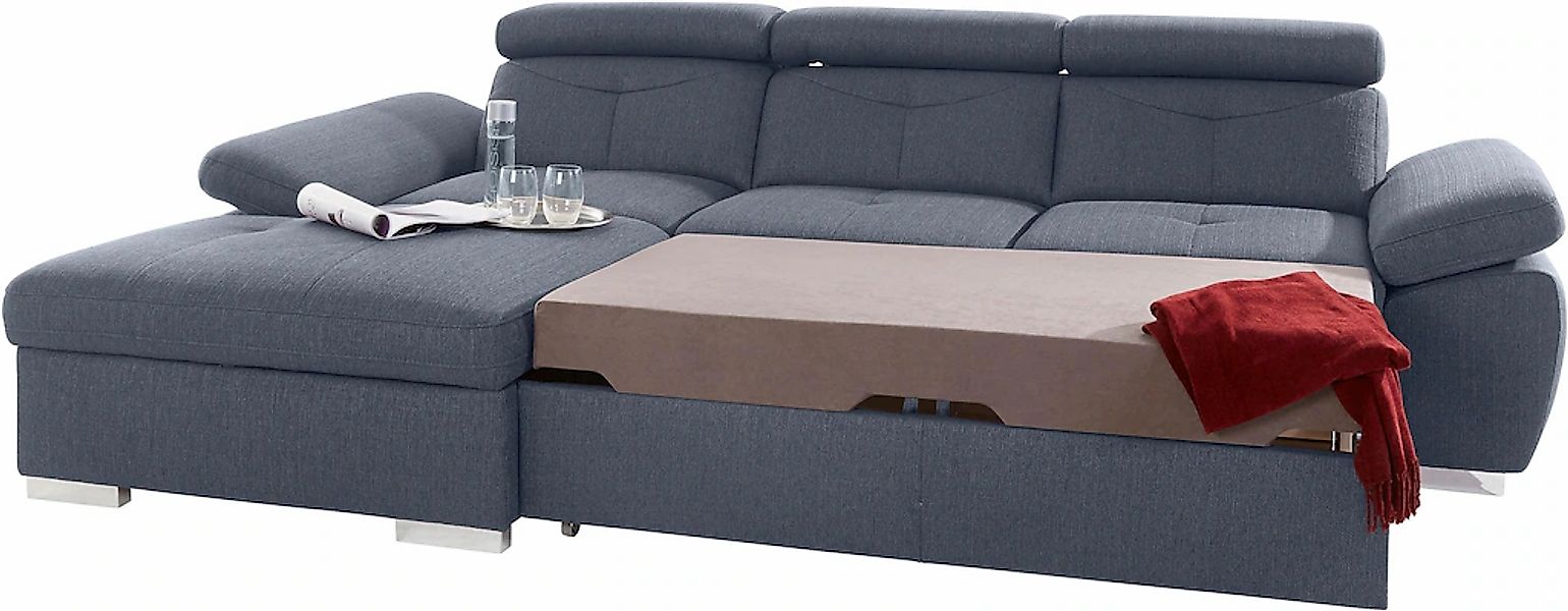 exxpo - sofa fashion Ecksofa "Spring, super bequem, mit Armteil- und Kopfte günstig online kaufen