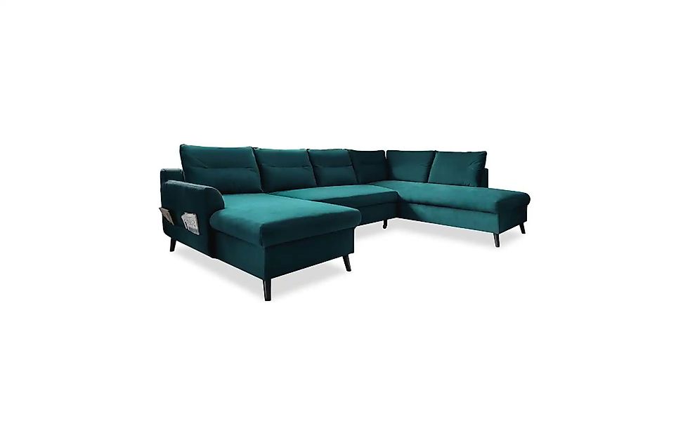 Miuform Wohnlandschaft mit Schlaffunktion Stylish Stan ¦ türkis/petrol ¦ Ma günstig online kaufen