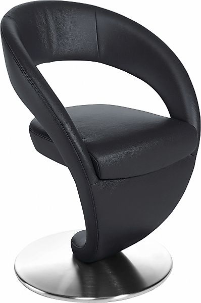 K+W Komfort & Wohnen Drehstuhl "Wave" () Design-Drehstuhl, Drehteller in Ed günstig online kaufen