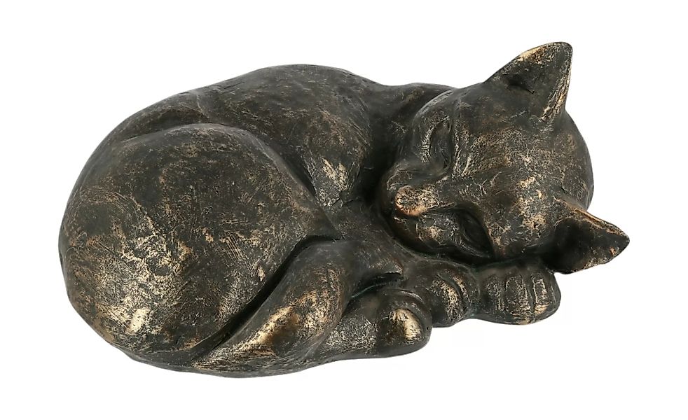 Deko Figur Katze - schwarz - Polyresin (Kunstharz) - 14 cm - 8,5 cm - Dekor günstig online kaufen