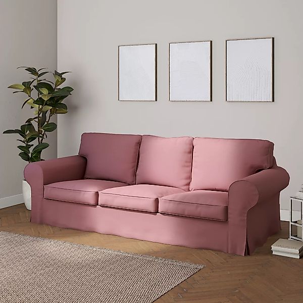 Bezug für Ektorp 3-Sitzer Schlafsofa, ALTES Modell, altrosa, Sofahusse Ekto günstig online kaufen