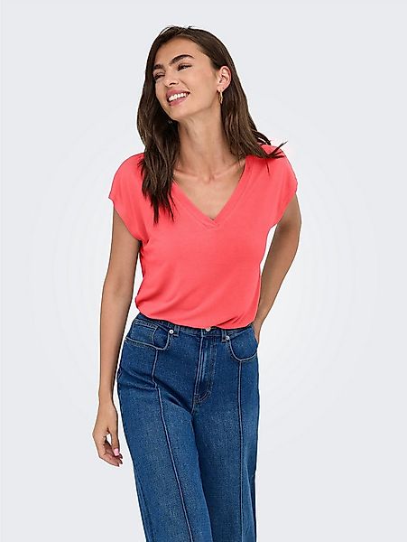 ONLY V-Shirt ONLFREE S/S MOD.V-NECK TOP JRS NOOS günstig online kaufen