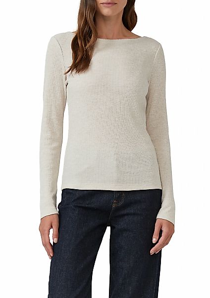 s.Oliver Langarmshirt mit U-Boot-Ausschnitt günstig online kaufen
