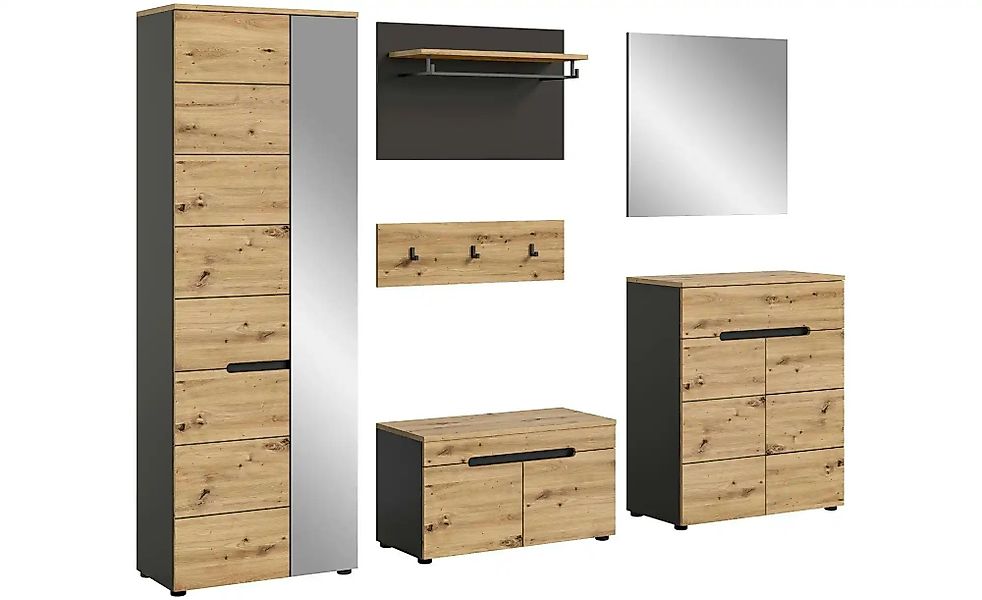 xonox.home Garderoben-Set, (5tlg. Set Garderobenschrank, Sitzbank, günstig online kaufen