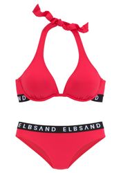 Elbsand Bügel-Bikini mit kontrastfarbenen Markenschriftzügen günstig online kaufen