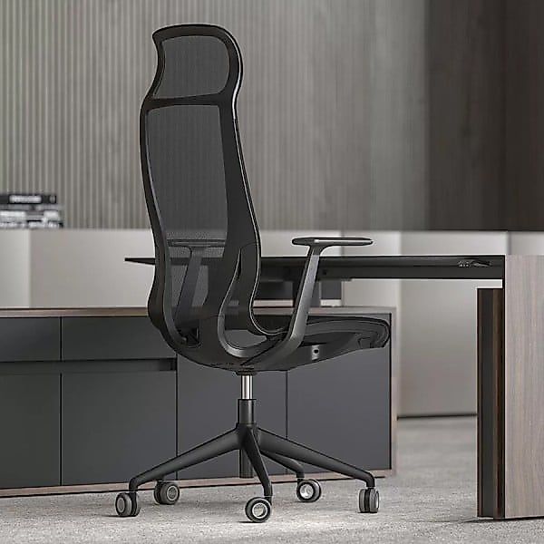 narbutas D-Chair Chefsessel | Kopfstütze | Schwarz | Konfigurierbar günstig online kaufen