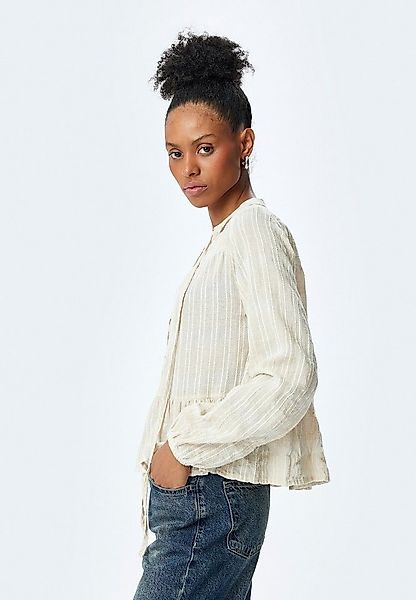 Koton Langarmbluse Langärmelig V-Ausschnittkragen Langarmbluse günstig online kaufen