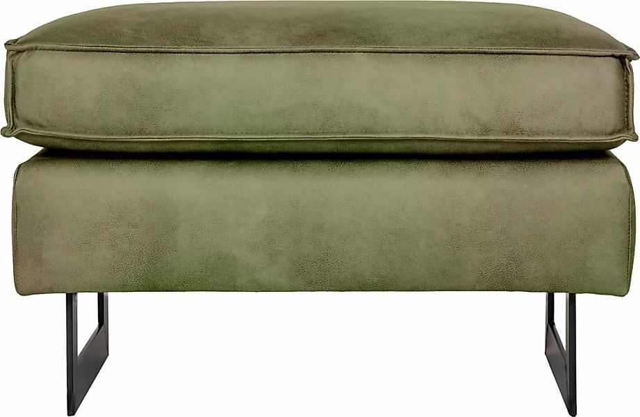 Places of Style Hocker "Pinto", mit Keder, Metallfüßen und auch in Cord Bez günstig online kaufen