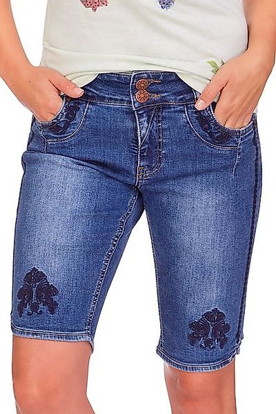 Hangowear Trachtenjeans Trachtenjeans Damen - HENDRINA BERMUDA - denim günstig online kaufen