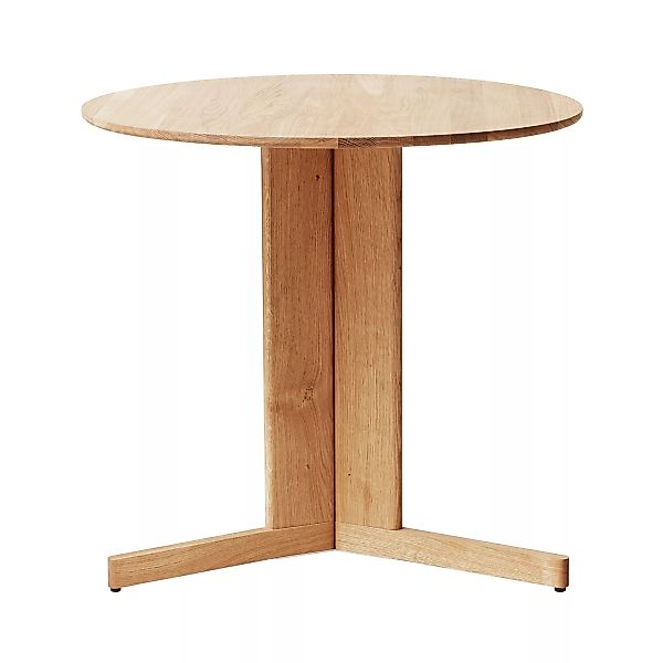 Form & Refine - Trefoil Tisch Ø75cm - weißeiche/pigmentiert, geölt/H x Ø 72 günstig online kaufen