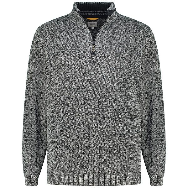 camel active Strickpullover aus Baumwollmischung Farbe anthrazit Größe: 5XL günstig online kaufen