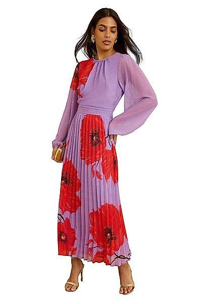 Love & Roses Midikleid Love & Roses plissiertes Chiffon-Midikleid (1-tlg) günstig online kaufen