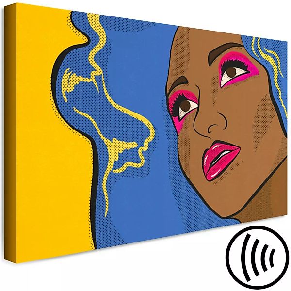 Wandbild Gesicht einer Frau - Jugendgrafik im Pop-Art-Stil XXL günstig online kaufen