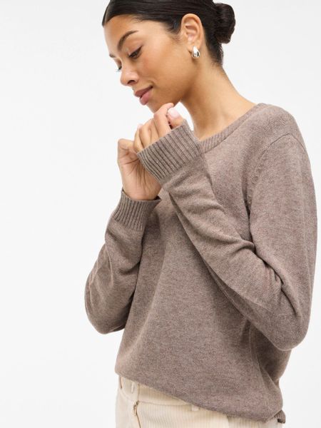Vila Strickpullover Dünner Rundhals Strickpullover VIRIL günstig online kaufen