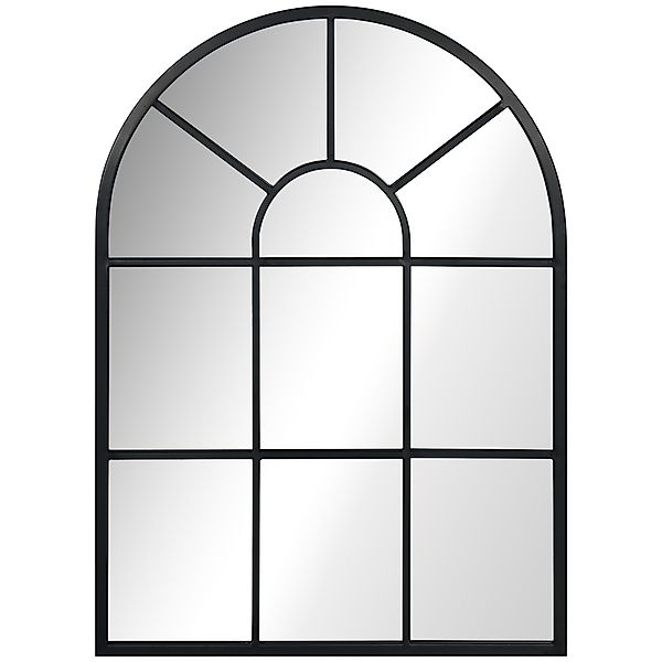 HOMCOM Wandspiegel mit Metallrahmen Hängespiegel Dekospiegel günstig online kaufen