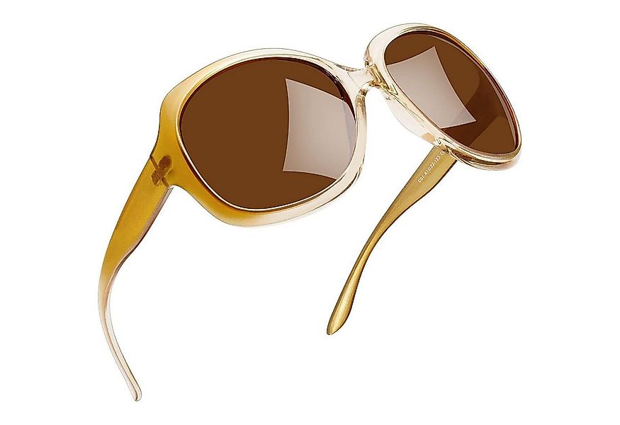 LuxusKollektion Retrosonnenbrille Sonnenbrille Damen Oversized B08-champagn günstig online kaufen