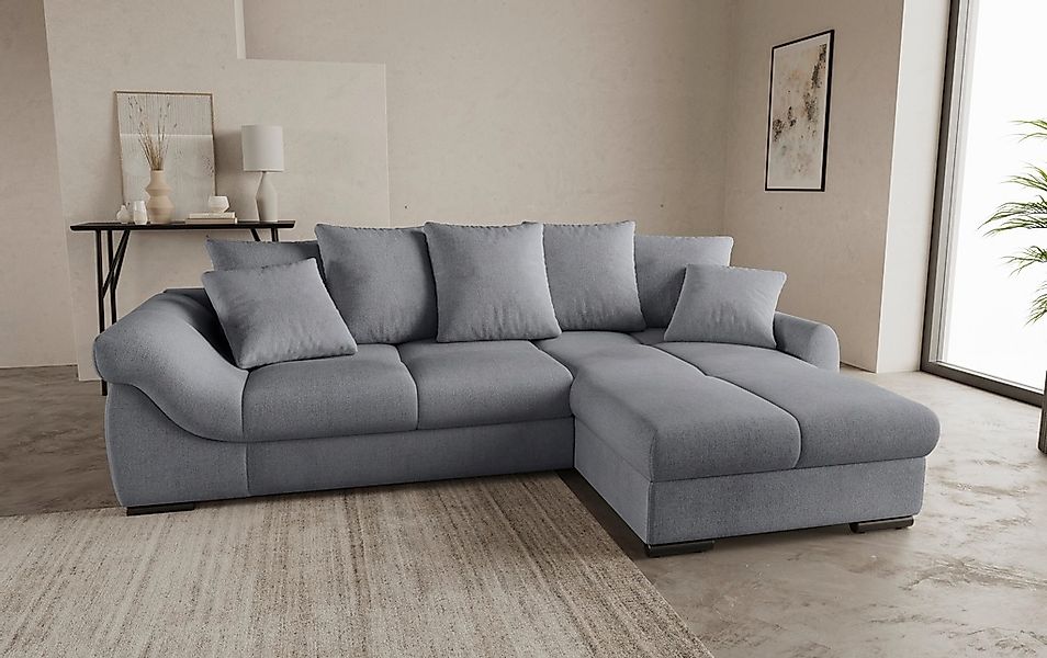 Mr. Couch Ecksofa »Livorno L-Form«, inkl. Hochschläfer-Bettauszug, XL-Bettk günstig online kaufen