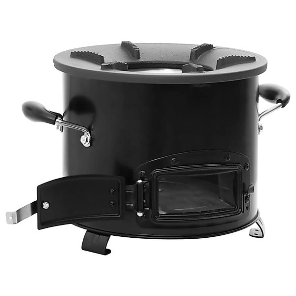 vidaXL Feuerstelle Camping-Ofen Schwarz 36x26x22,5 cm günstig online kaufen