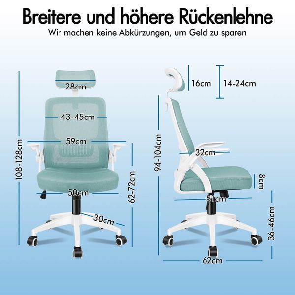 ALFORDSON Bürostuhl mit S-Kurven-Design und hochwertigen günstig online kaufen