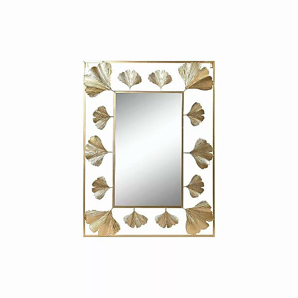 Wandspiegel Dkd Home Decor Spiegel Golden Metall Aluminium Pflanzenblatt (7 günstig online kaufen