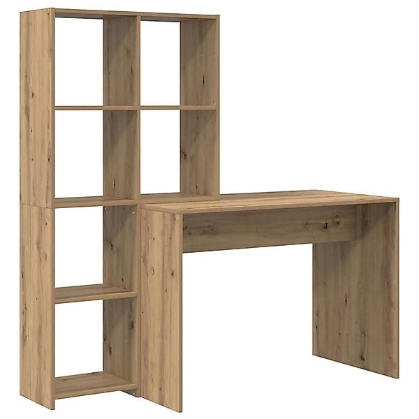 vidaXL Schreibtisch Artisan-Eiche 138,5 x 55 x 143 cm Holzwerkstoff 3337256 günstig online kaufen