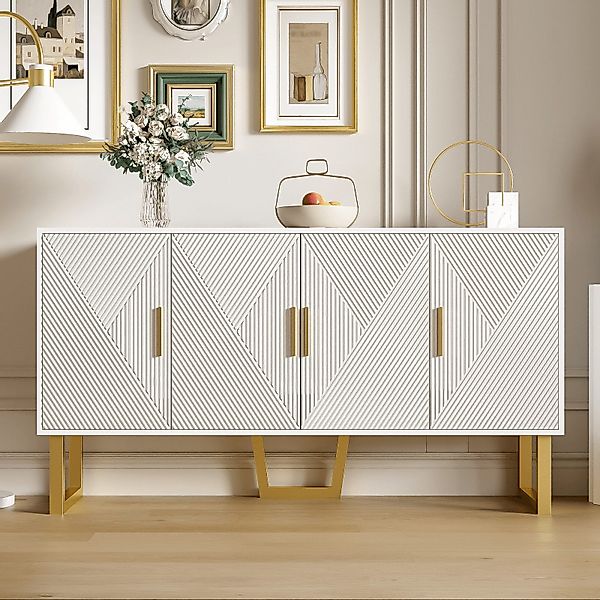 Furnishings Home Beistellschrank Luxuriöses weißes Sideboard günstig online kaufen