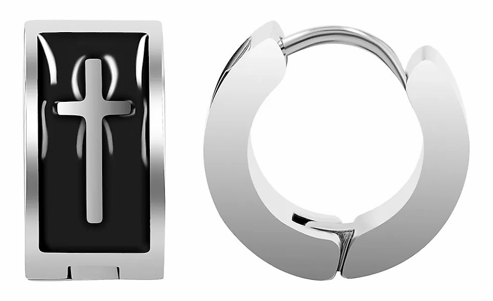 Adelia´s Paar Creolen "Damen Ohrringe – Creole Kreuz aus Edelstahl" Perfekt günstig online kaufen